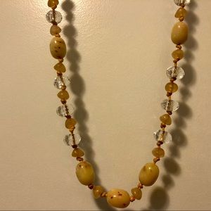 Beaded Necklace 17” Costume Jewelry